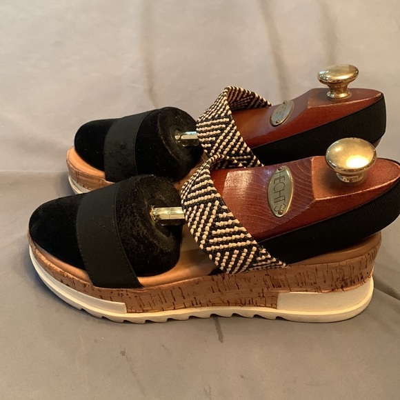 Steve Madden Kabel Wedge Sandal Elastic Slingback Size 9 - Picture 3 of 11